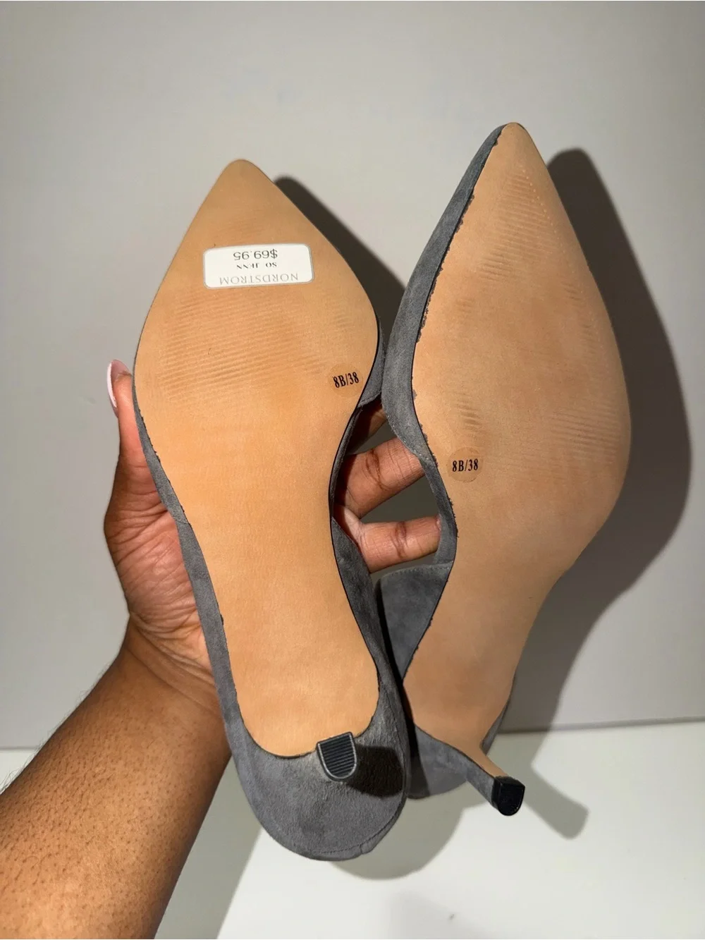 Sole society gray pumps suede NIB